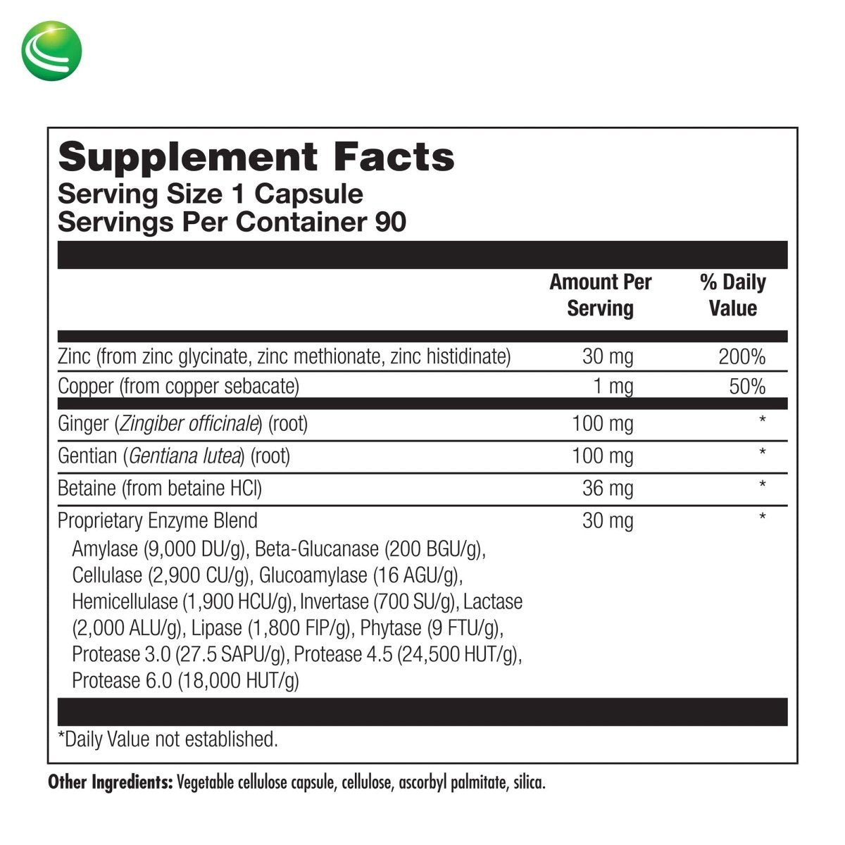 Nutra BioGenesis Tri Zinc – Soutien à la Digestion et à la Santé Immunitaire – 90 Gélules