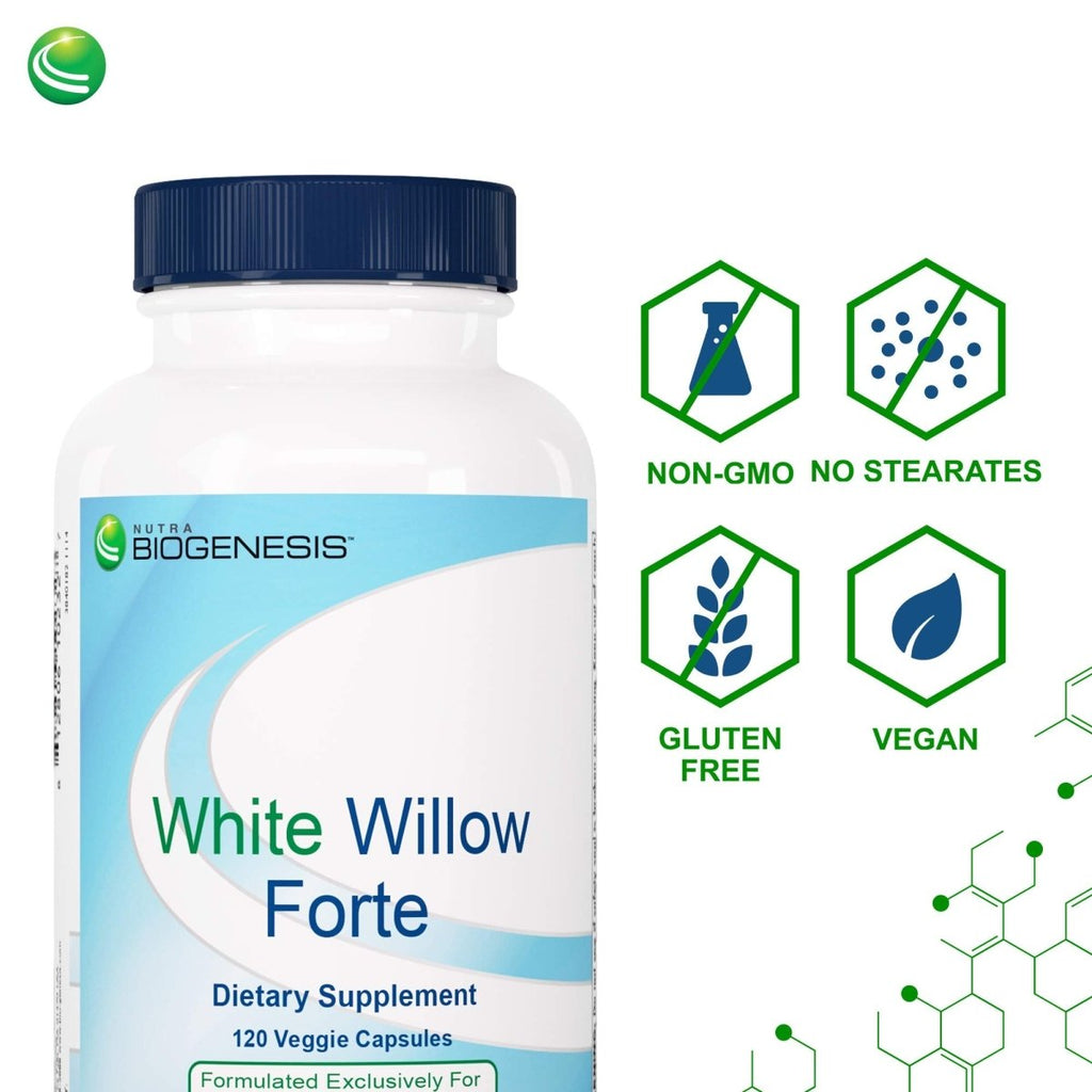 Nutra BioGenesis - Saule Blanc Forte - 120 Gélules