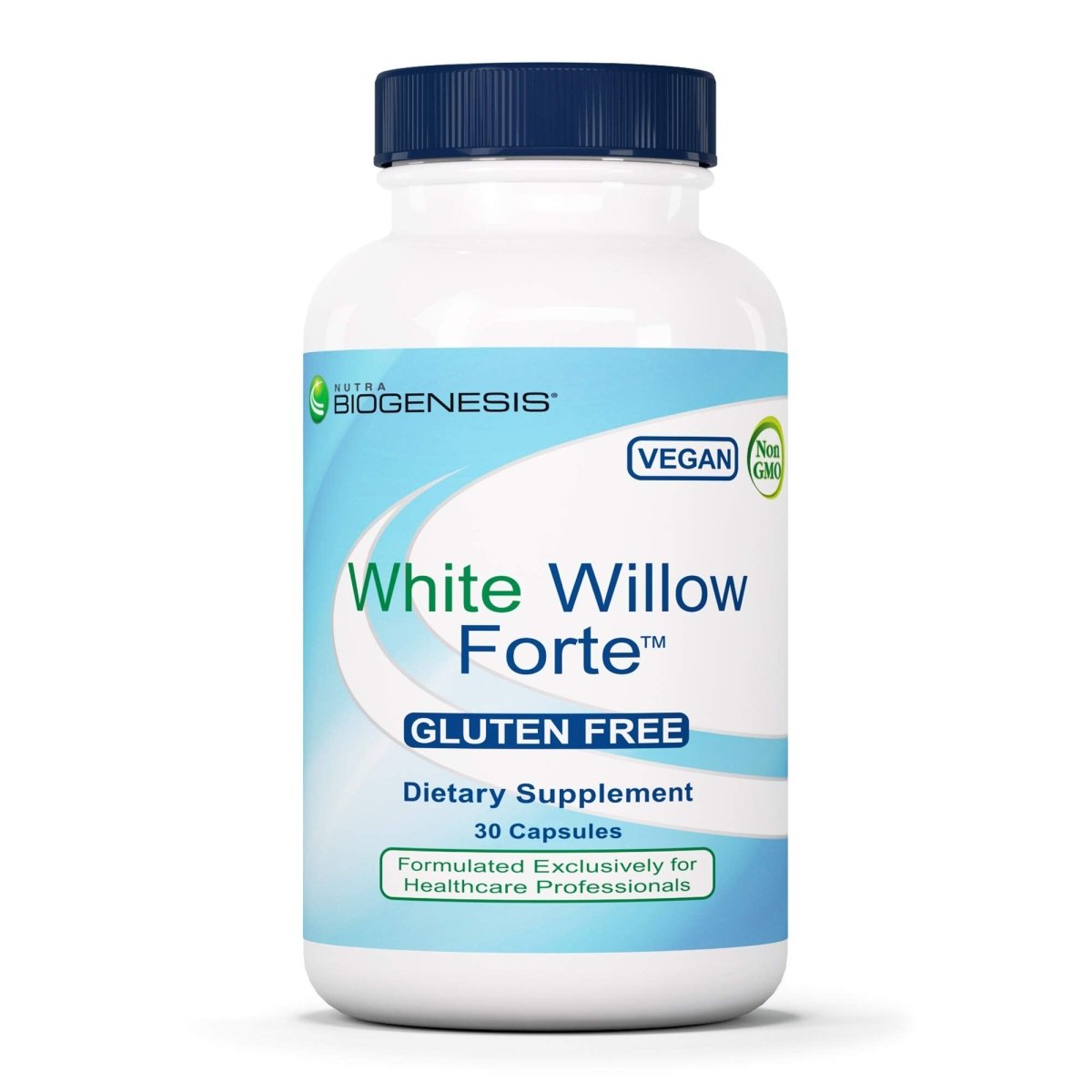 Nutra BioGenesis - Saule blanc Forte - Écorce de saule blanc, Boswellia et Curcuma pour aider à soutenir le confort corporel et l'équilibre des cytokines 10253 - 30 gélules