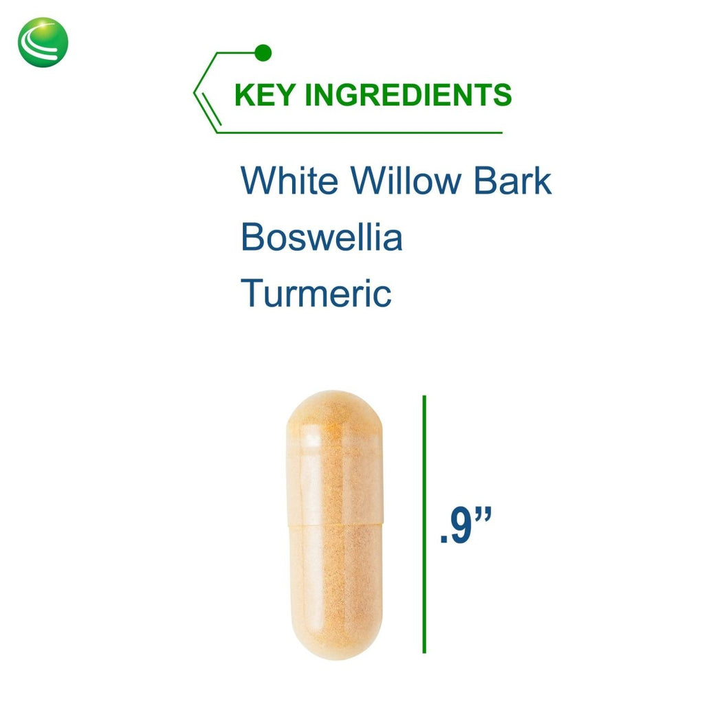Nutra BioGenesis - Saule blanc Forte - Écorce de saule blanc, Boswellia et Curcuma pour aider à soutenir le confort corporel et l'équilibre des cytokines 10253 - 30 gélules