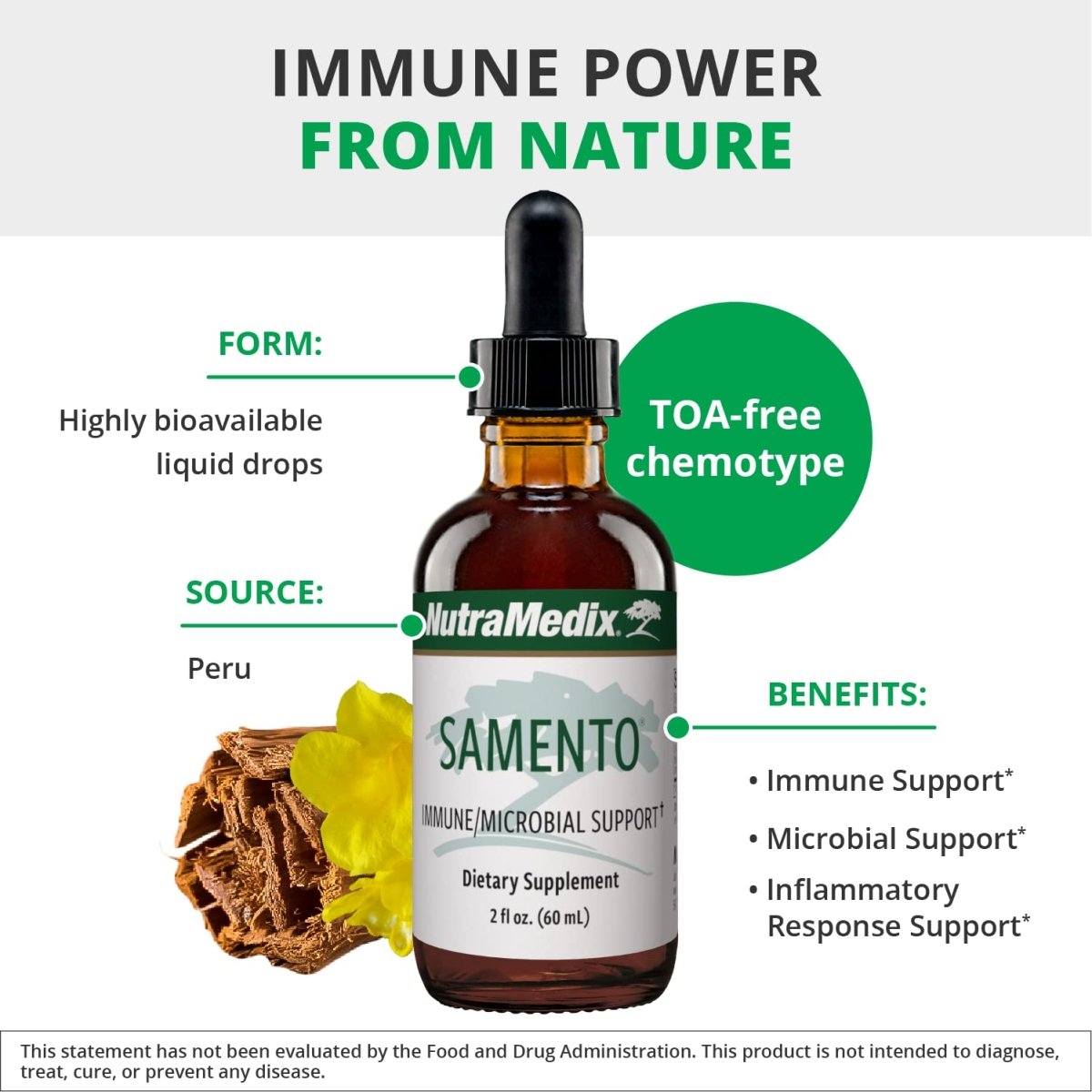 Teinture de Samento NutraMedix 30 ml