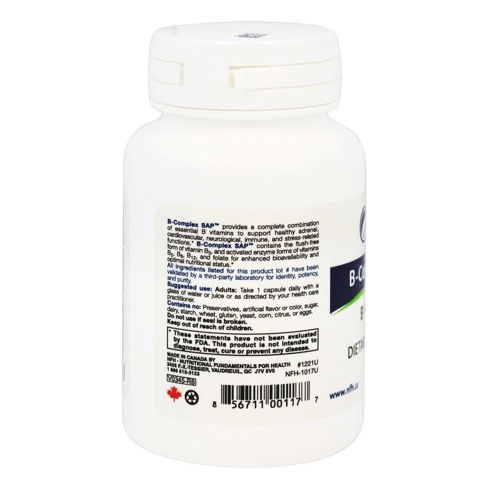 Nutritional Fundamentals for Health B-Complex SAP 60 gélules