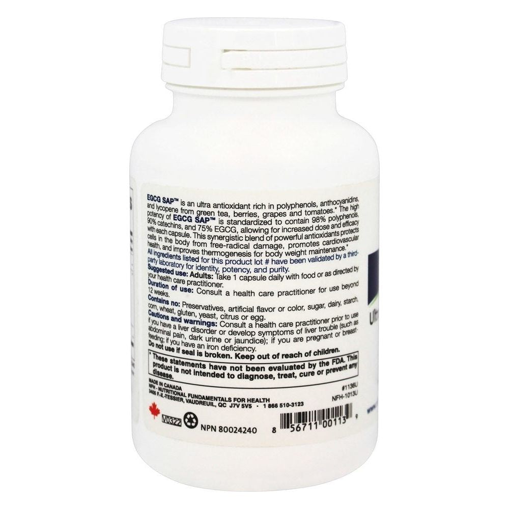 Nutritional Fundamentals for Health EGCG SAP 60 capsules