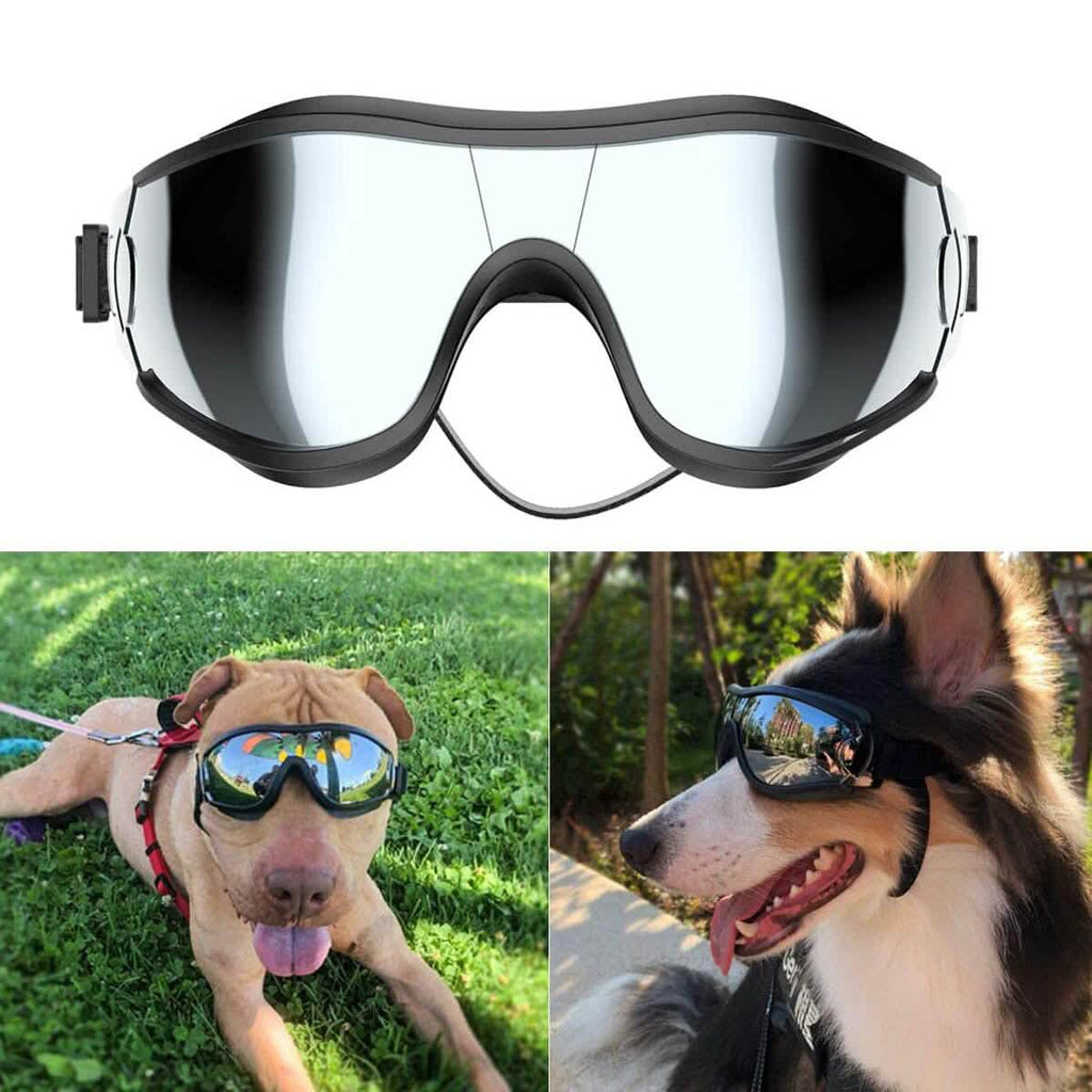 Lunettes de soleil pour chien NVTED avec sangle réglable pour chien moyen ou grand
