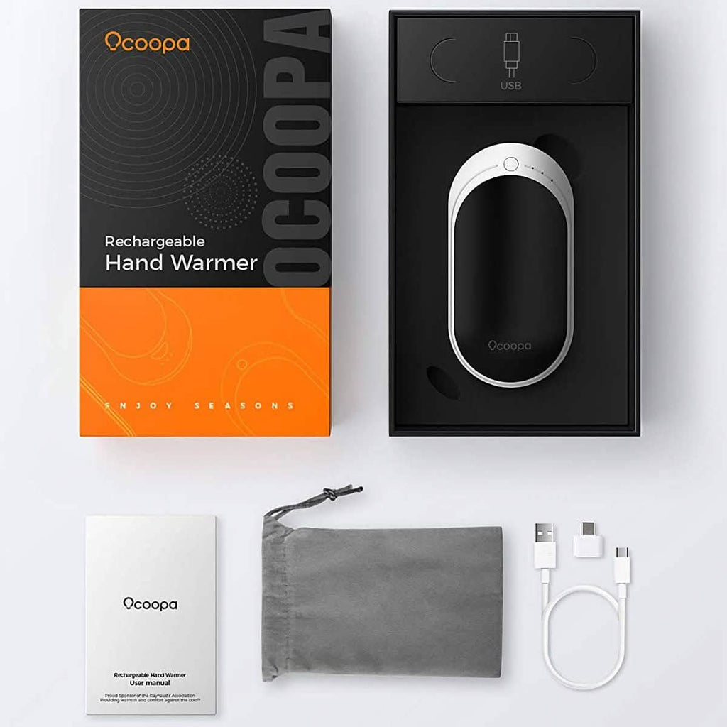 Chauffe-mains électrique portable de poche/batterie externe OCOOPA 5200 mAh