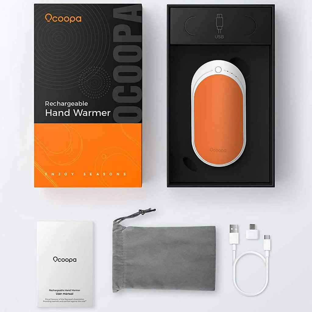 Chauffe-mains électrique portable de poche/batterie externe OCOOPA 5200 mAh