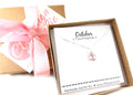 Tourmaline rose - Pierre de naissance d'octobre - Collier en argent sterling