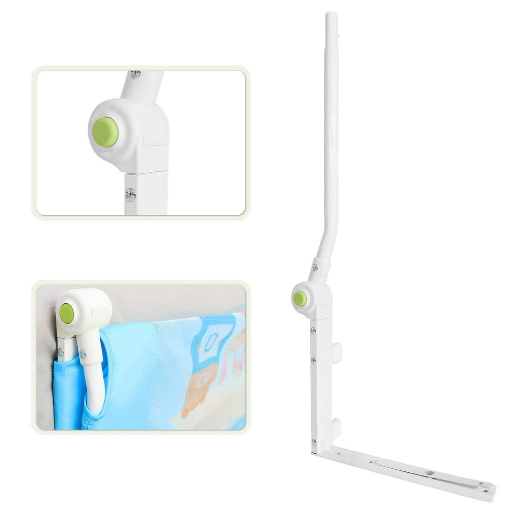 Odoland 180cm 71" Barrière de Lit Sécurité Anti-chute Pliable Bébé Enfant Tout-petit