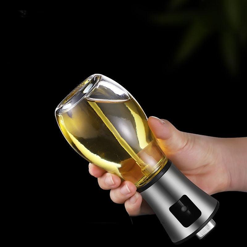 Vaporisateur d'huile pour la cuisson Bouteille de spray multifonction pour barbecue Friteuse à air Bouteille en verre Bouteille d d'huile Distributeur Bouteille de spray pour salade, pâtisserie, grillades, rôtissage, friture