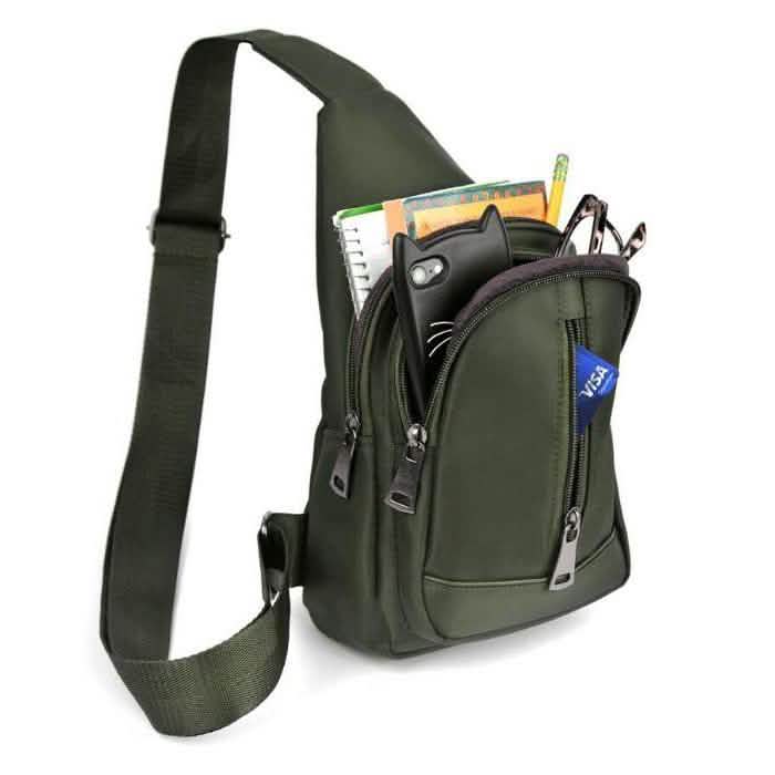 Sac à bandoulière croisé Olive avec sangle réglable