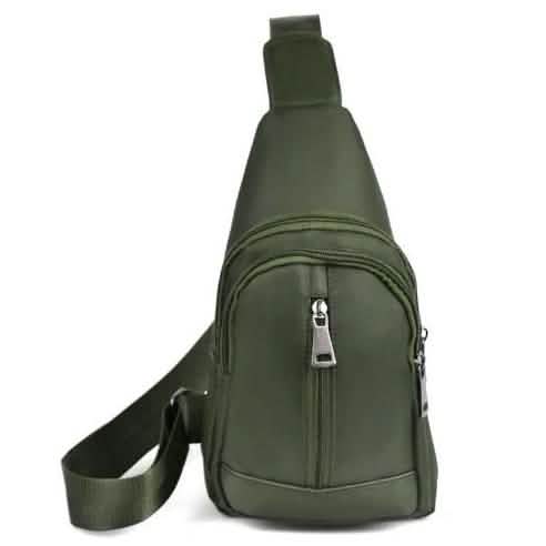Sac à bandoulière croisé Olive avec sangle réglable
