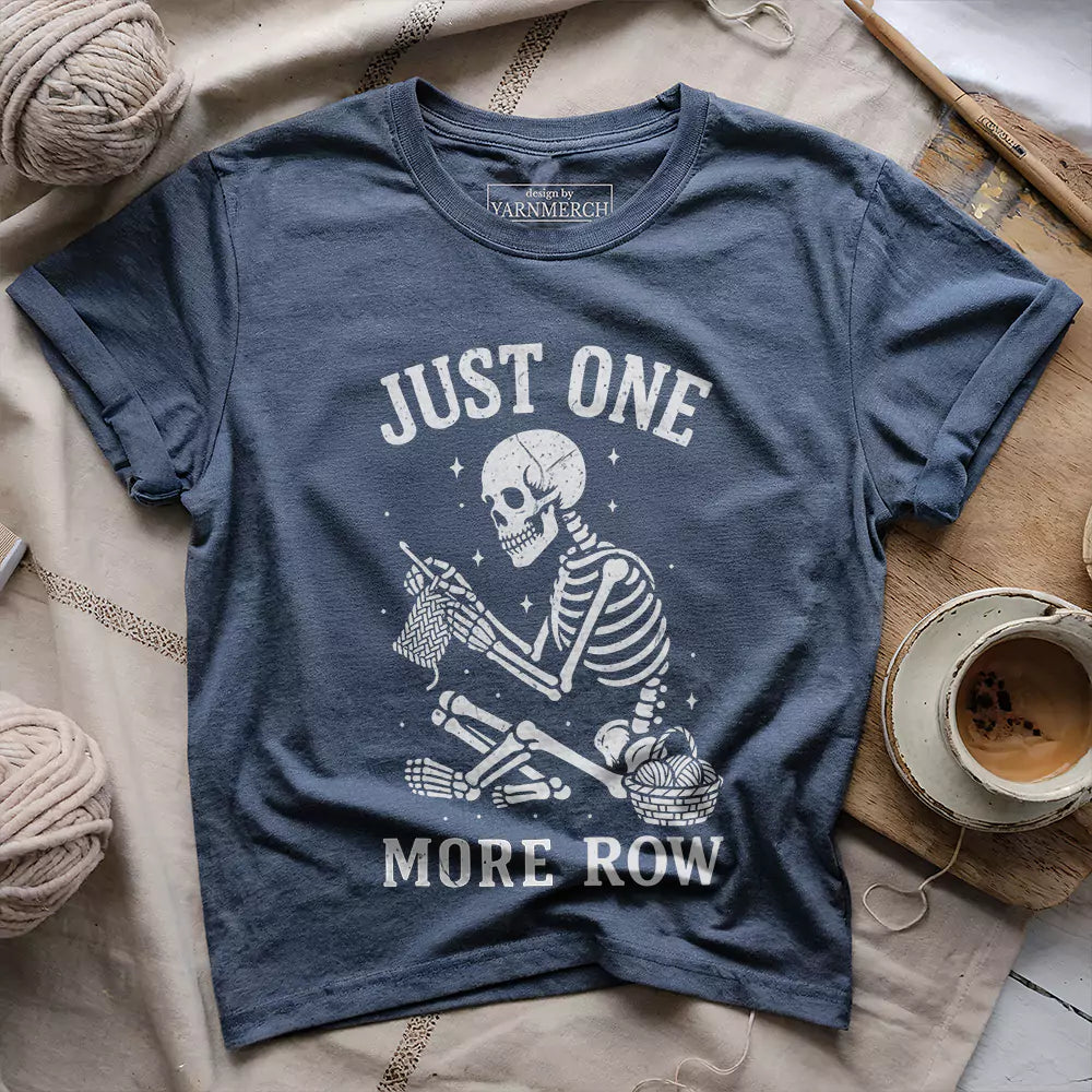 T-shirt squelette « Une maille de plus »