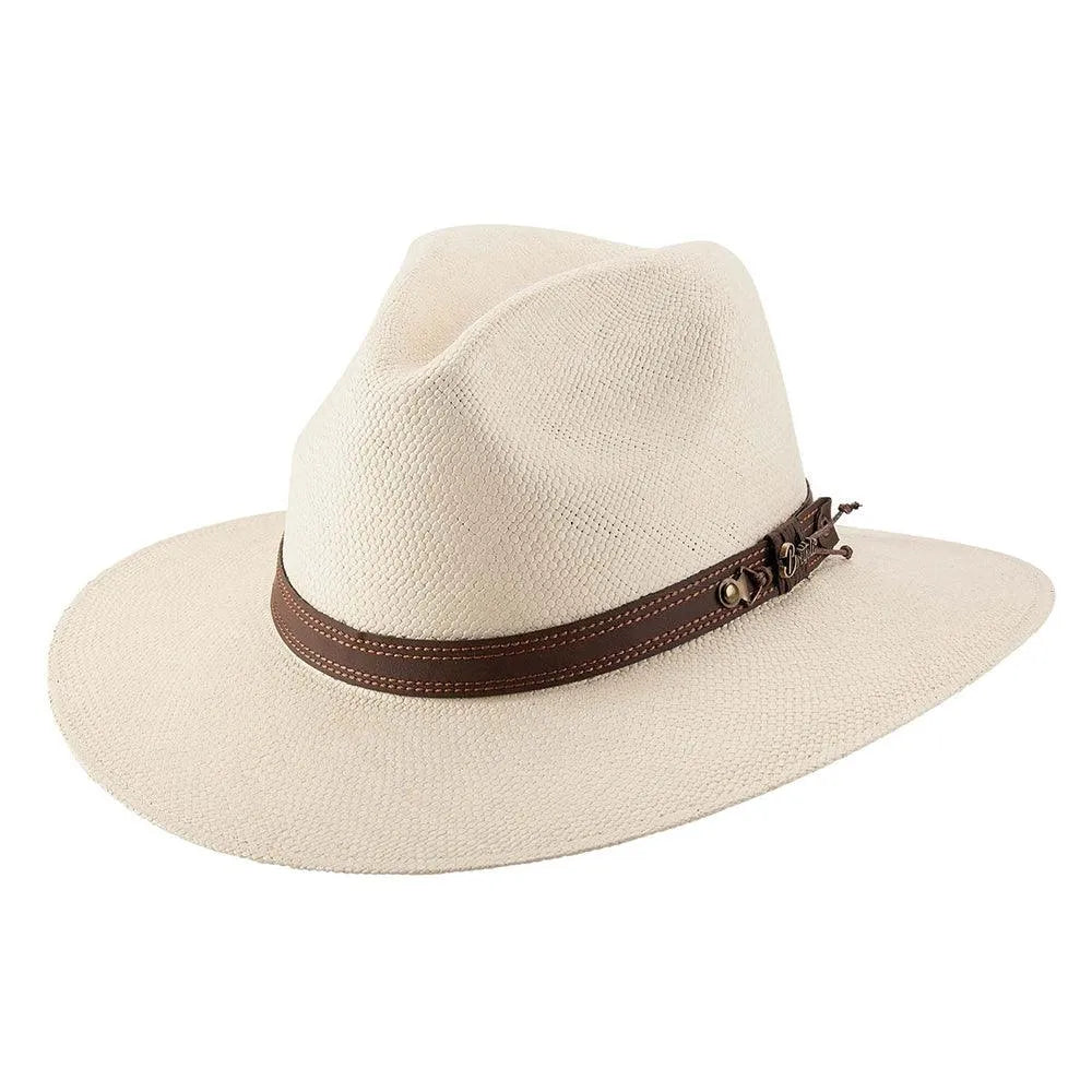 Bullhide Open Land- Chapeau Fedora Panama en Paille