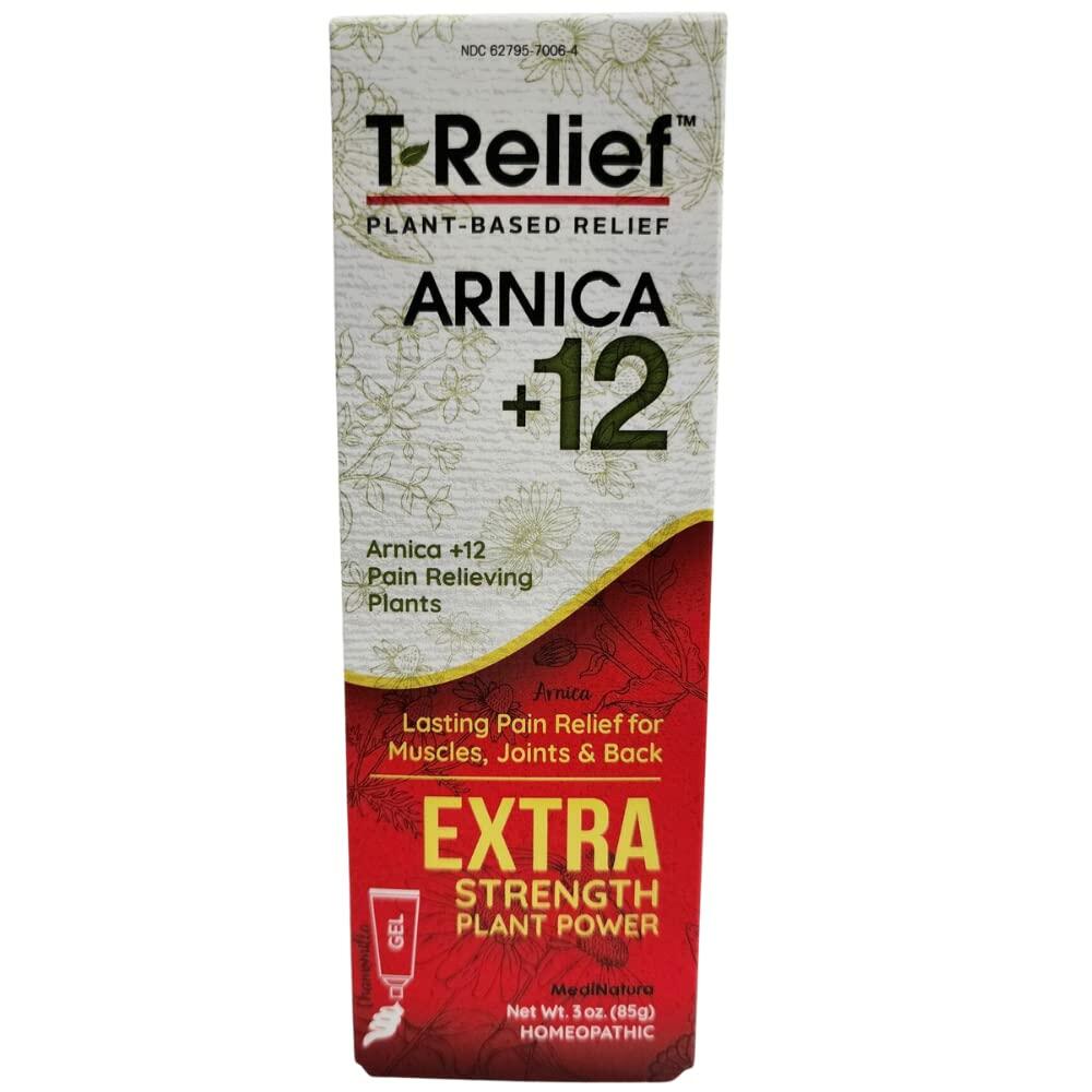 Medinatura T-Relief Arnica +12 Gel extra fort contre la douleur arthritique 3 oz