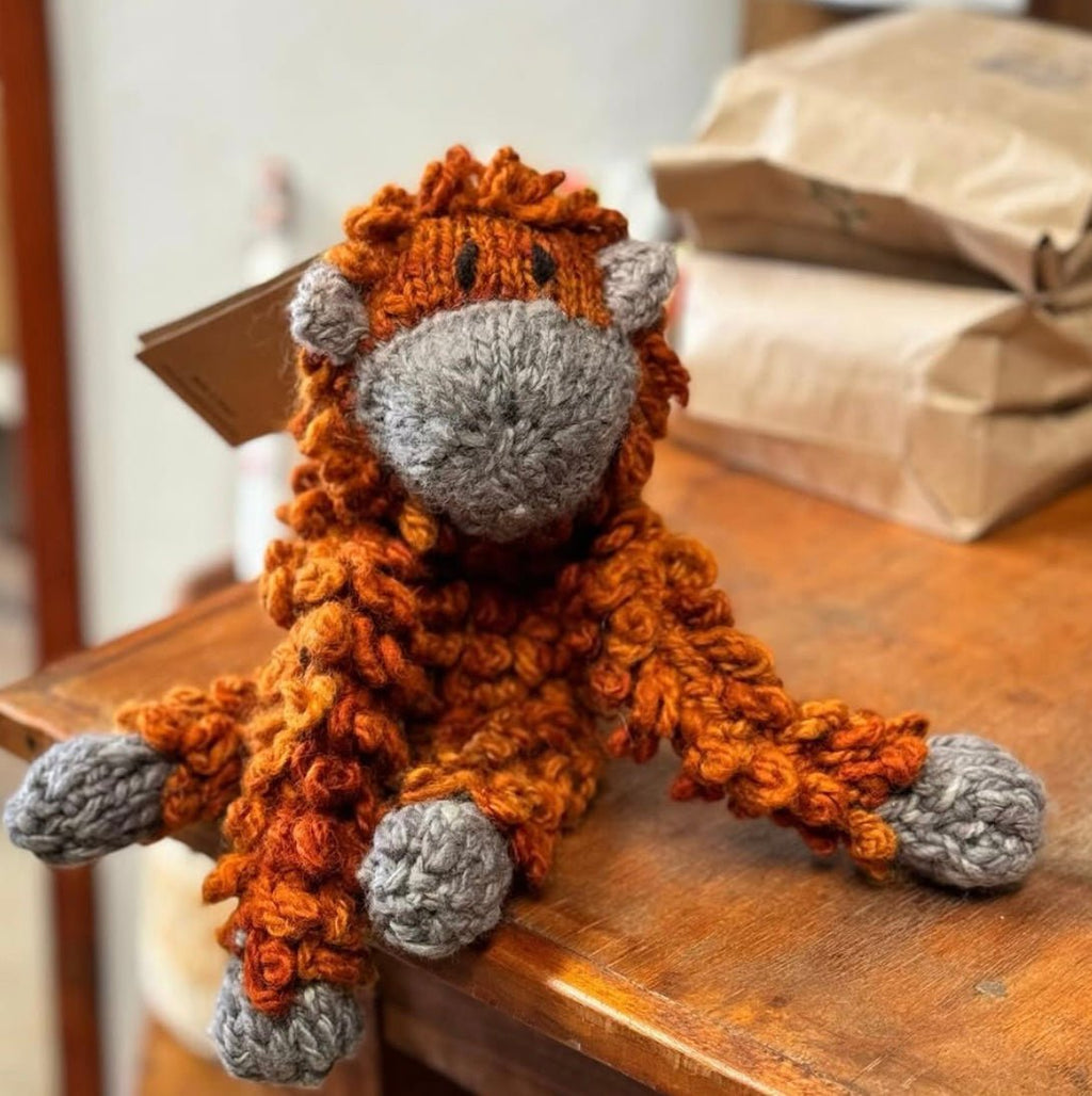 Buddy en tricot de laine | Opal l'orang-outan