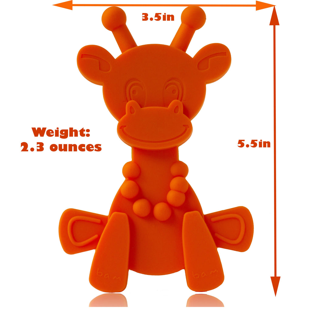 Jouet de dentition bébé Little bamBAM – Orange