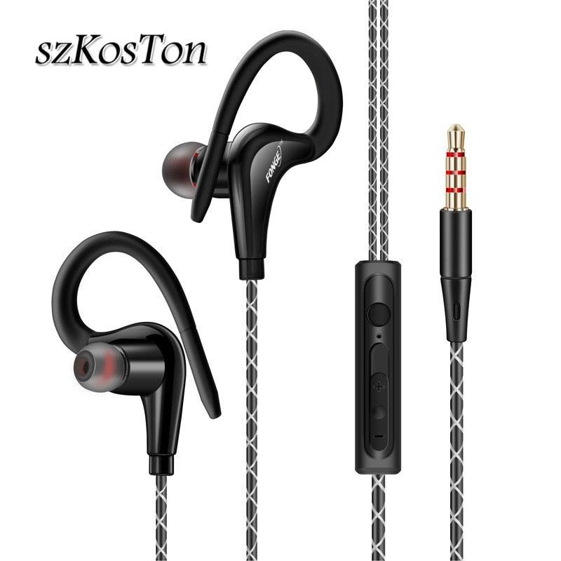 Écouteurs Bluetooth de sport d'origine avec étui de chargement pour le sport, la course, l'entraînement, casque Super Bass, étanche à la transpiration avec micro et crochet d'oreille