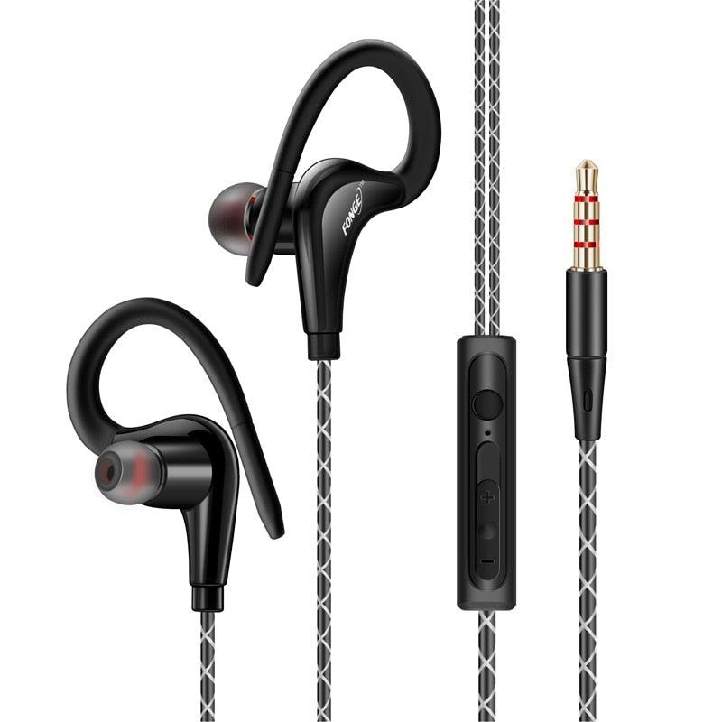 Écouteurs Bluetooth de sport d'origine avec étui de chargement pour le sport, la course, l'entraînement, casque Super Bass, étanche à la transpiration avec micro et crochet d'oreille