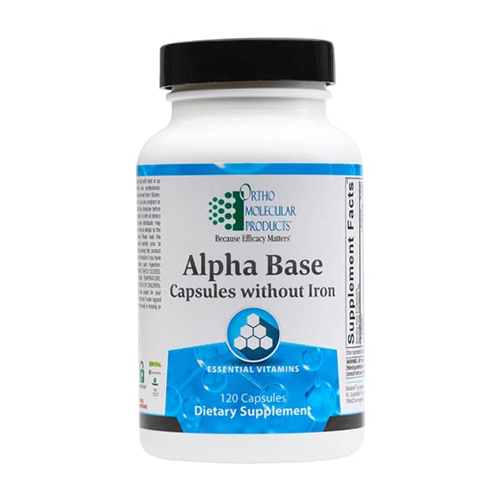 Ortho Molecular - Alpha Base Gélules sans Fer - 120 Gélules