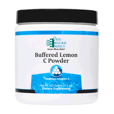 Poudre de vitamine C tamponnée au citron Ortho Molecular 300 grammes