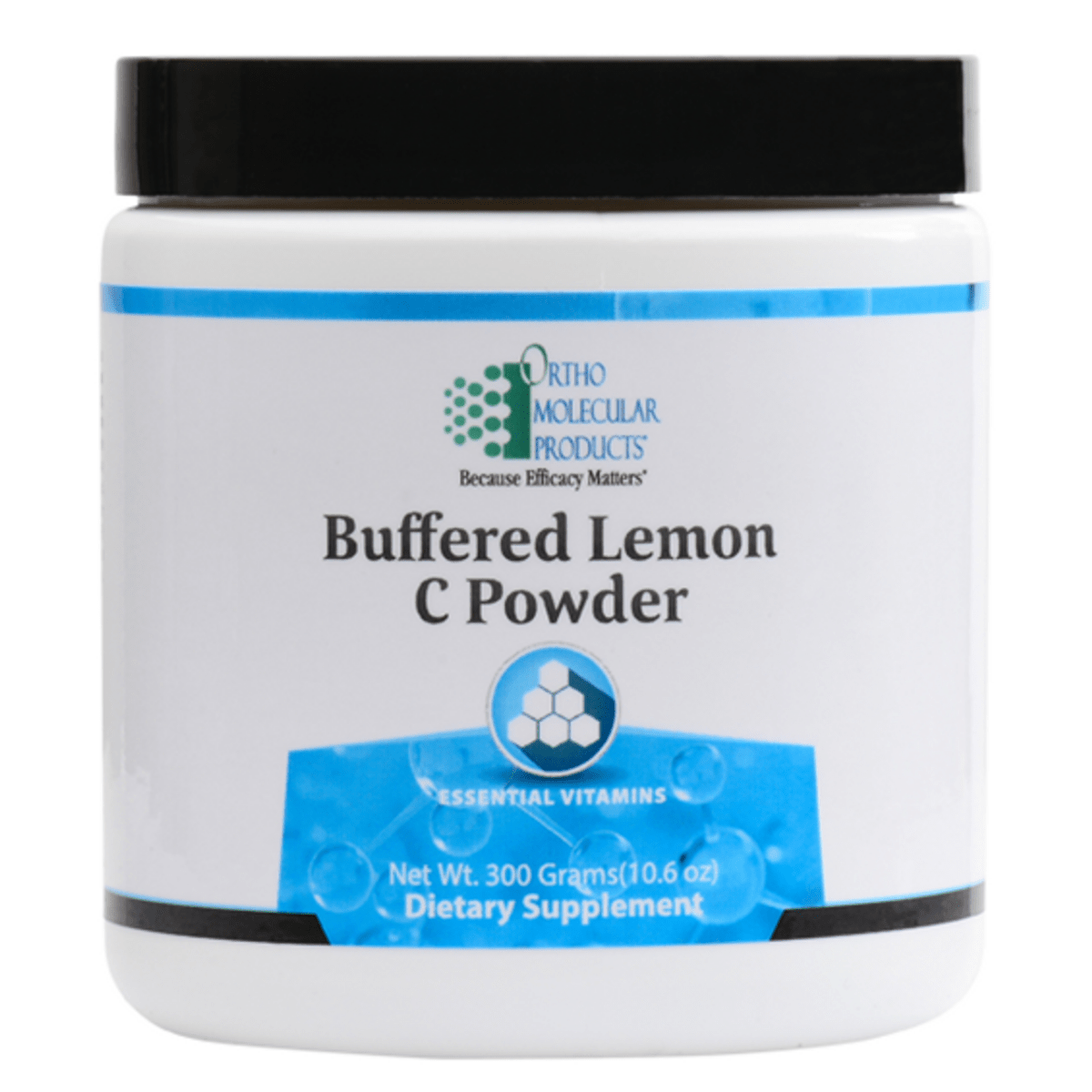 Poudre de vitamine C tamponnée au citron Ortho Molecular 300 grammes