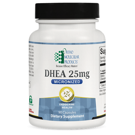 Ortho Molecular DHEA 25mg Micronisée 90 Gélules