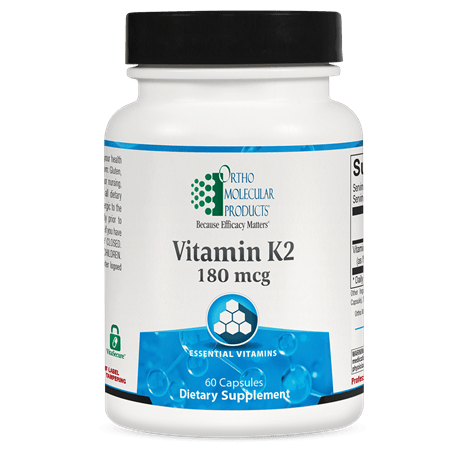 Vitamine K2 Ortho Molecular 180 mcg 60 gélules végétales