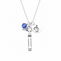 Otoscope Necklace – Sterling Silver with Birthstone & Initial Charm