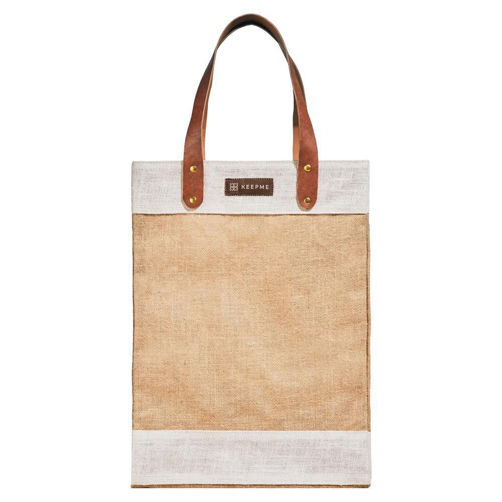 Out Of The Woods - Sac de marché en jute « Crème Blanche » (1 unité)