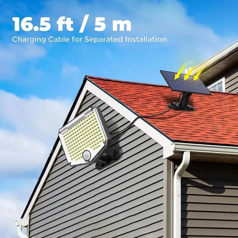 Lampes de sécurité solaires à LED d'extérieur