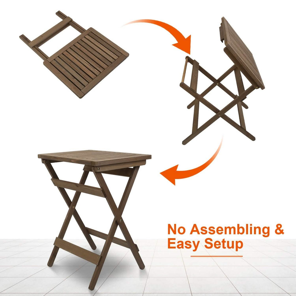 Table d'appoint d'extérieur, table pliante portable