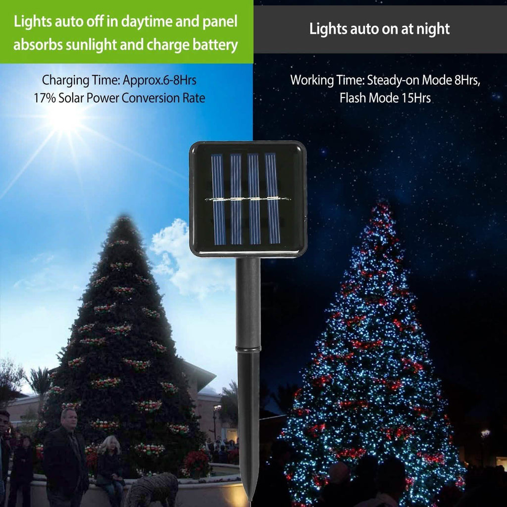 Guirlande lumineuse solaire extérieure