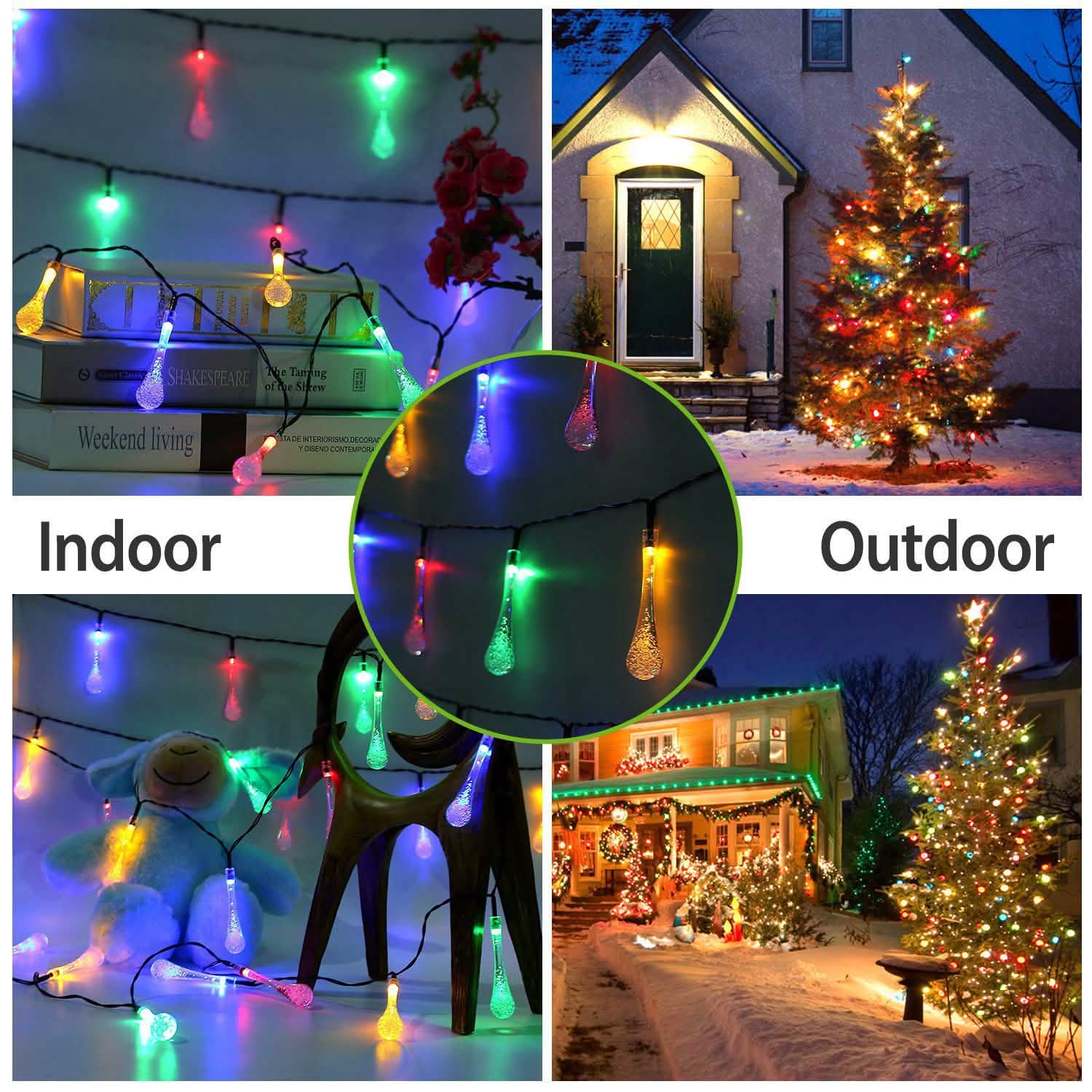 Guirlande lumineuse solaire extérieure