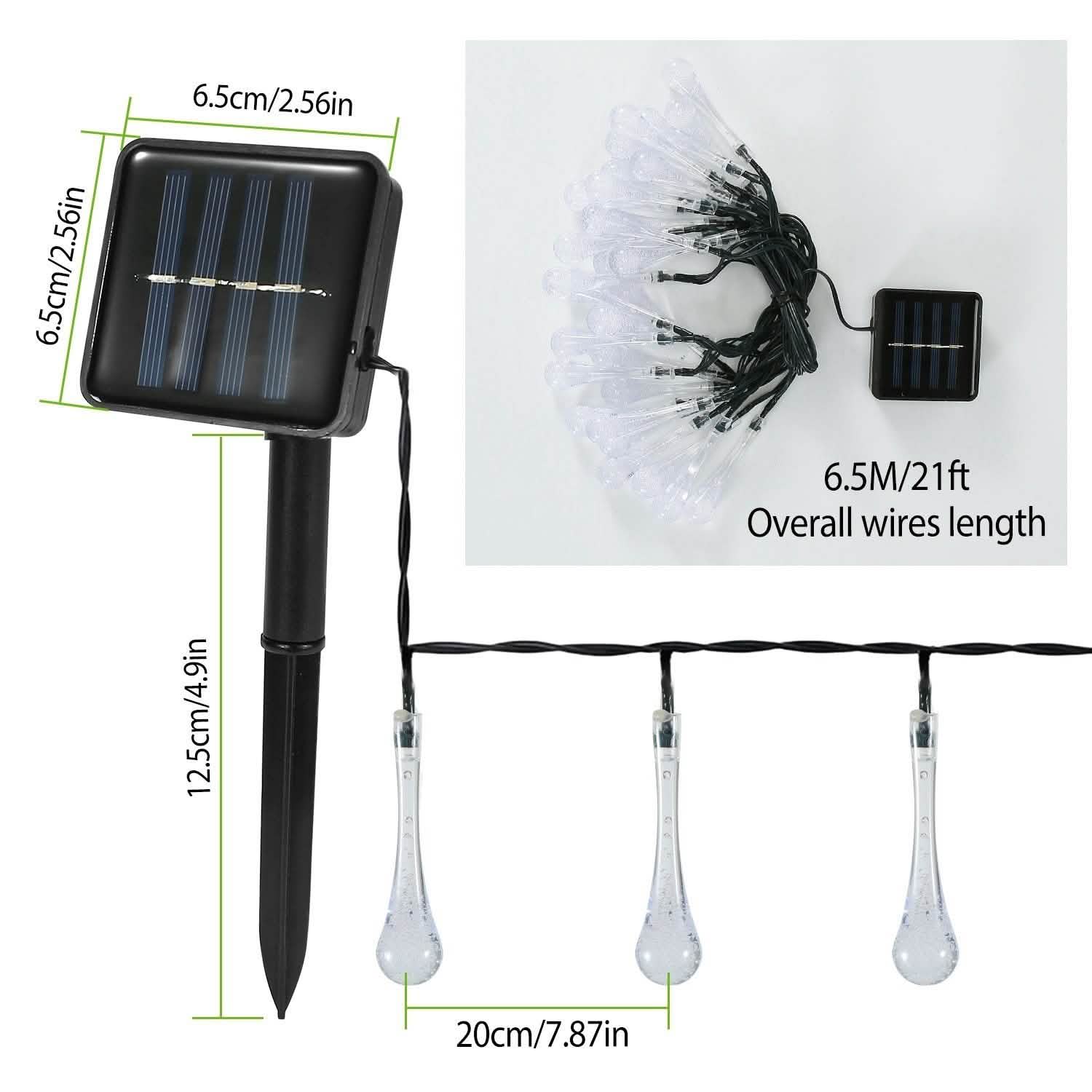 Guirlande lumineuse solaire extérieure