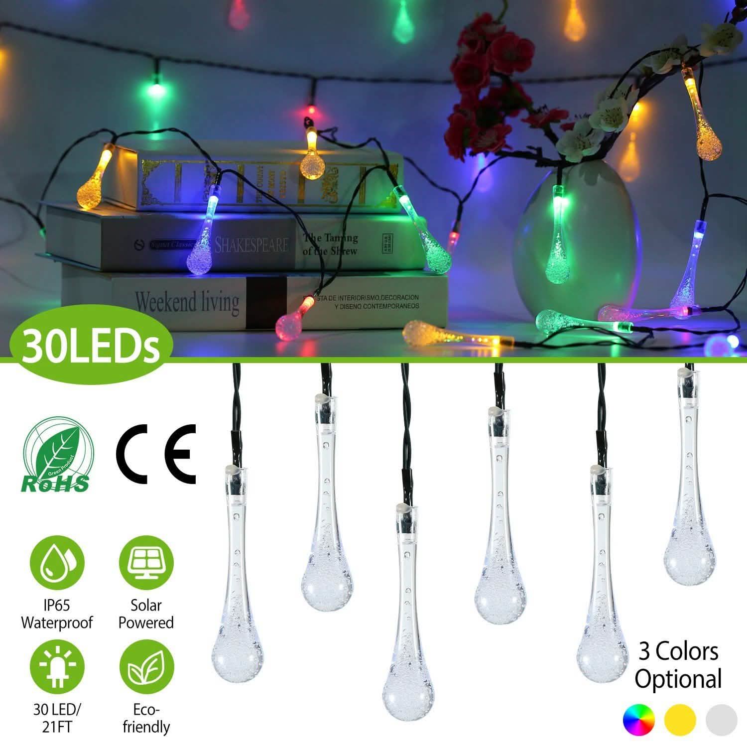 Guirlande lumineuse solaire extérieure