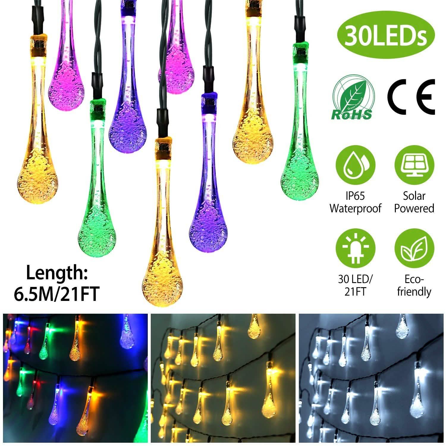 Guirlande lumineuse solaire extérieure
