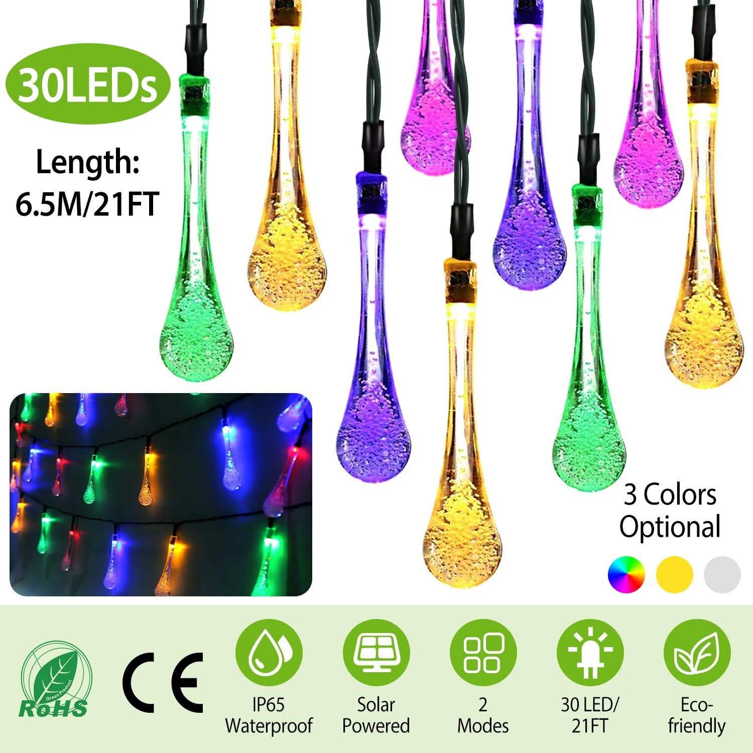 Guirlande lumineuse solaire extérieure