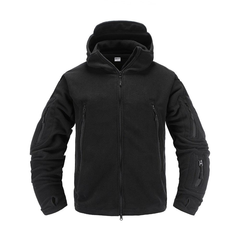 Veste polaire tactique d'extérieur légère uniforme douce décontractée à capuche Manteau polaire thermique Veste à capuche Vêtements de sport de plein air Randonnée Camping Vestes d'entraînement Homme Vêtements d'automne chauds et thermiques