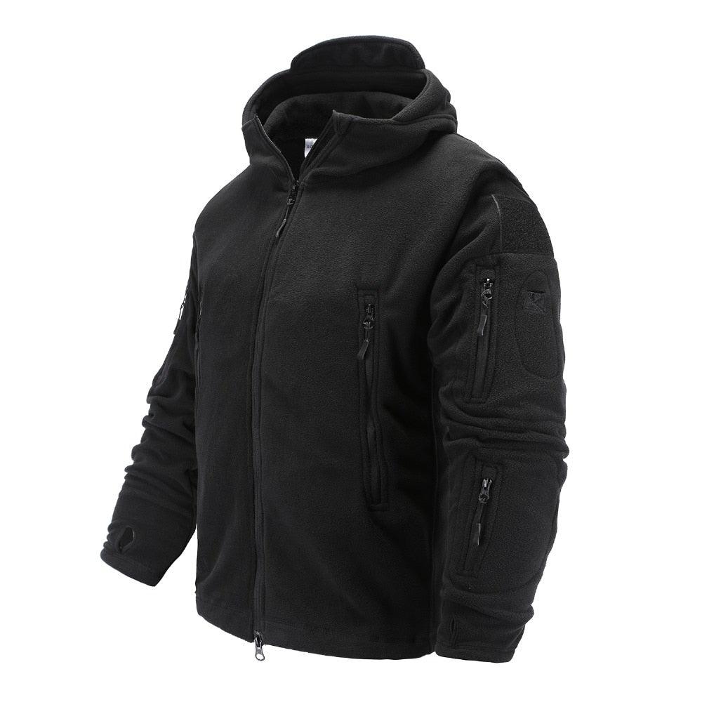 Veste polaire tactique d'extérieur légère uniforme douce décontractée à capuche Manteau polaire thermique Veste à capuche Vêtements de sport de plein air Randonnée Camping Vestes d'entraînement Homme Vêtements d'automne chauds et thermiques