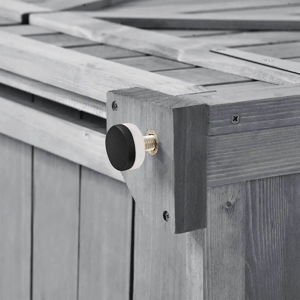 Abri de jardin en bois à toit incliné, avec organisateur d'outils et toit en asphalte étanche