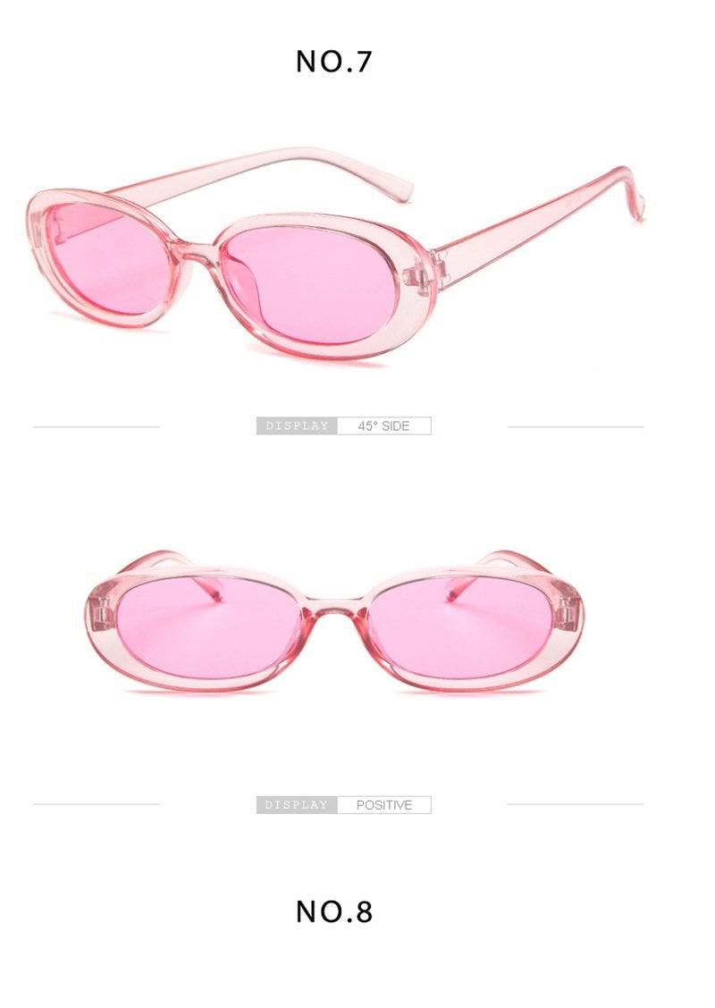 Lunettes de soleil ovales pour femmes, lunettes de créateur rétro pour femmes/hommes, petites lunettes pour femmes, lunettes de soleil minuscules années 90, lunettes de soleil ovales polarisées rétro, lunettes teintées