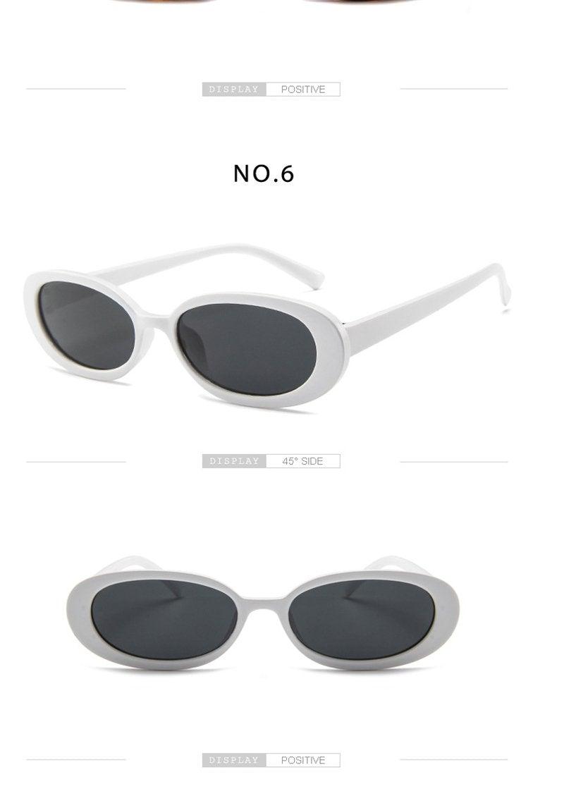 Lunettes de soleil ovales pour femmes, lunettes de créateur rétro pour femmes/hommes, petites lunettes pour femmes, lunettes de soleil minuscules années 90, lunettes de soleil ovales polarisées rétro, lunettes teintées