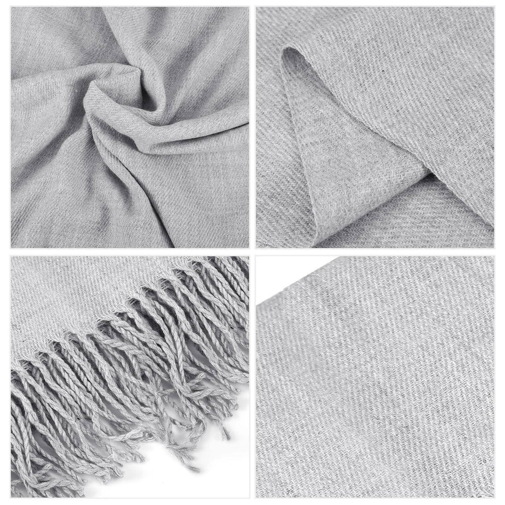 Plaid Écharpe Châle Couverture Surdimensionné en Cachemire et Laine