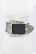 Ceinture grande taille à boucle surdimensionnée