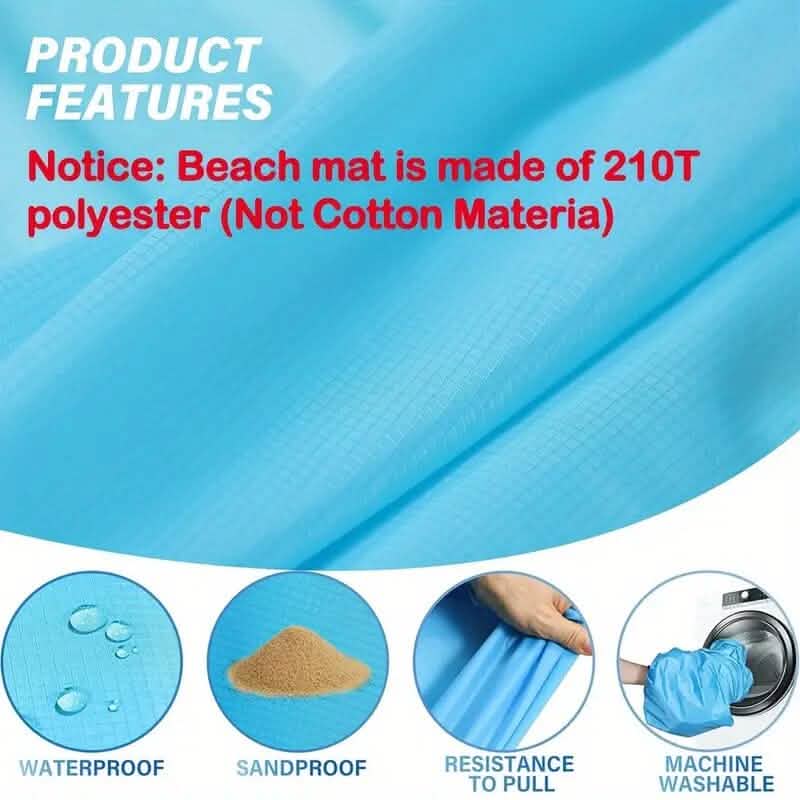 Couverture de plage imperméable surdimensionnée