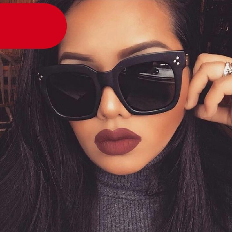 Lunettes de soleil carrées rétro oversize pour femmes, lunettes élégantes pour femmes, lunettes de luxe design femme/homme, lunettes de soleil confortables et tendance pour dames.