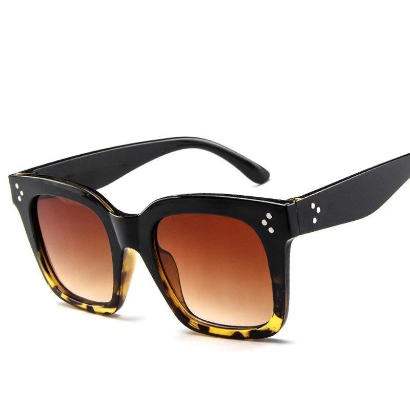 Lunettes de soleil carrées rétro oversize pour femmes, lunettes élégantes pour femmes, lunettes de luxe design femme/homme, lunettes de soleil confortables et tendance pour dames.