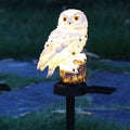 Lampes solaires LED hibou avec piquet décoratif