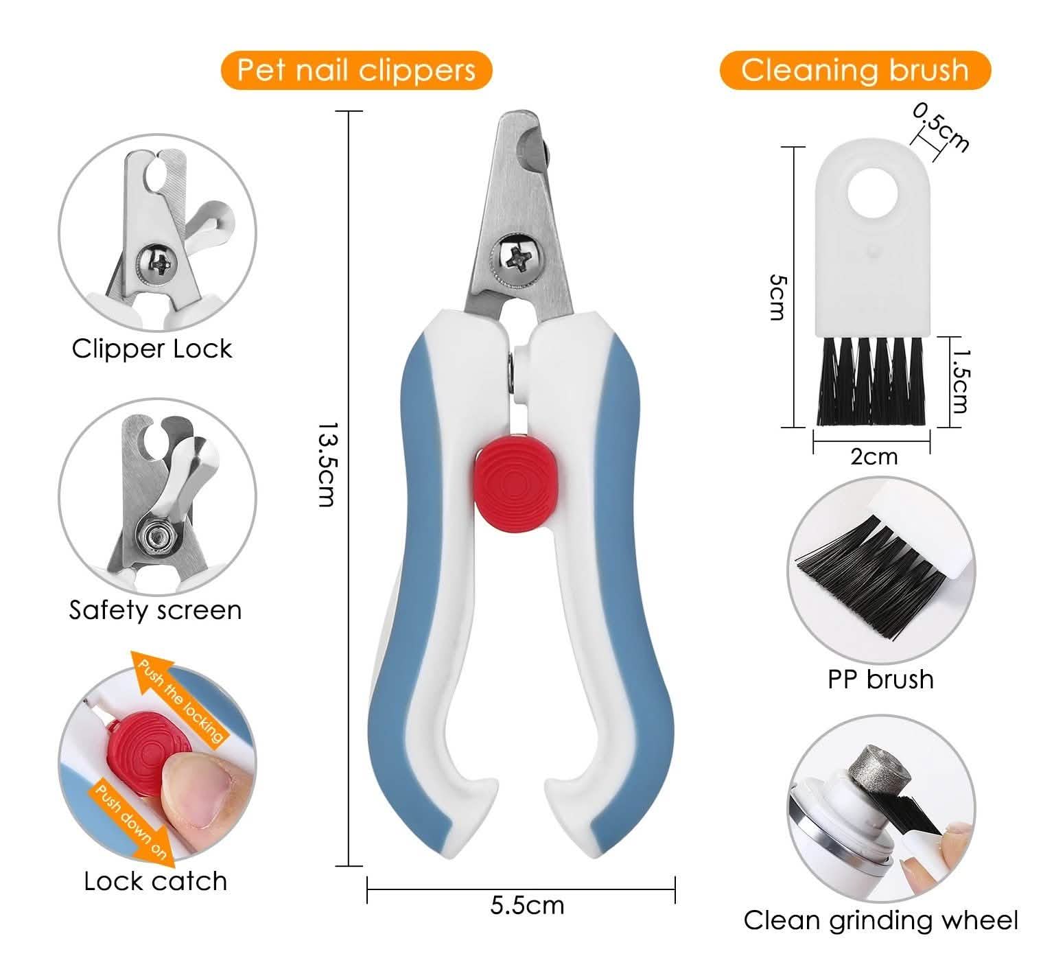 Kit d'outils pour coupe-ongles rechargeable Ownpets pour animaux de compagnie