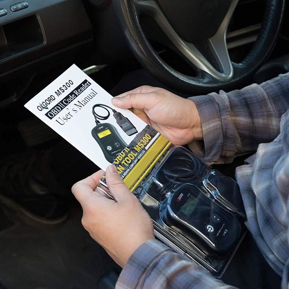 Outil de balayage OxGord CAN OBDII MS300 pour témoin de vérification moteur et diagnostics